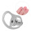 20Pcs Secure Silver Earring Backs Copper Silicone for Droopy Earrings 11