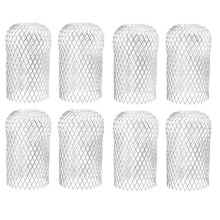 8 PeçAs de Protetores de Calha - Protetor de Calha de Calha de AlumíNio, Filtro de Folhas ExpansíVel, Tela de Calha Cobre 12 X 17 Cm