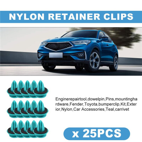 25 Pcs Trim Panel Nylon Retainer Clips For  90467-10188 2
