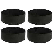4X Lit de Jardin Surélevé en Tissu Lit de Plantation Surélevé Jardin Grandir Sac pour Plantes à Fleurs D'Herbes Dia 24 Pouces x 8 Pouces