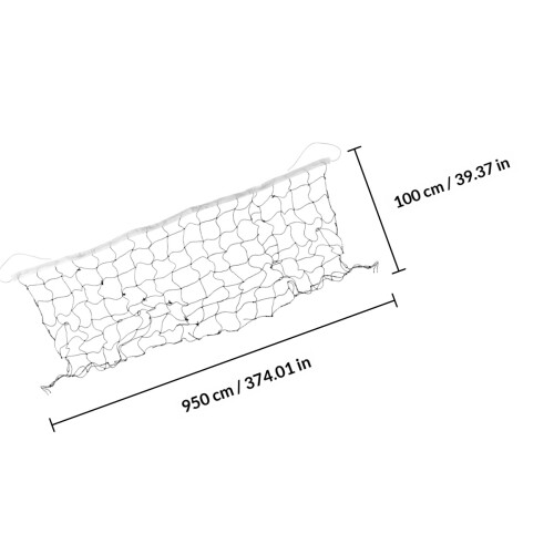 1Pc Black Volleyball Net Durable Pe Outdoor Practice Competition Use 2