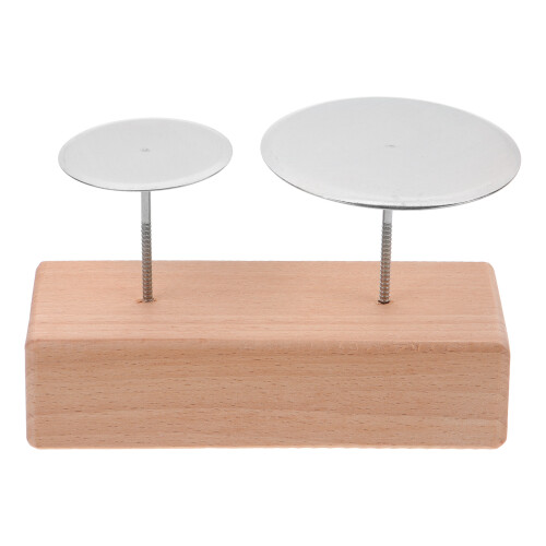 4Sets Natural Wood Flower Nail Holder Baking Tool Cake Display Base 1