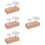 4Sets Natural Wood Flower Nail Holder Baking Tool Cake Display Base 9