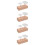 4Sets Natural Wood Flower Nail Holder Baking Tool Cake Display Base 10