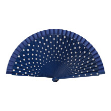 Dots Pattern Wood Folding Fan Clothing Accessories Flamenco-5