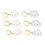 6Pcs Cloud Shape Knit Markers Locking Stitch Picks Plastic Gray & White 1