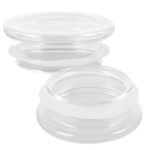 6Pièces Couvercles Étanches Verre Silicone Pour Usage Cuisine 2