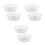 6Pièces Couvercles Étanches Verre Silicone Pour Usage Cuisine 6