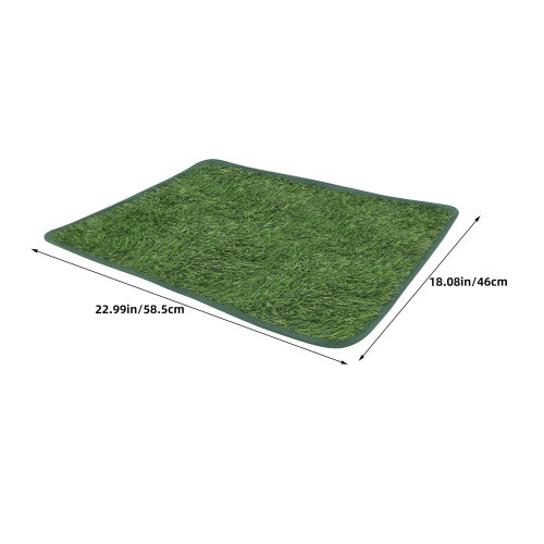 2Pcs Super Absorbent Green Artificial Grass Pad for Pet Potty 2