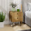 Homcom HOMCOM Bedside Table, Modern Nightstand with 2 Drawers Rounded Edges, Oak 7