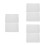 6Pièces Blocs Mousse Blanche Auto-Adhésive Pour Modélisme Artisanat 6