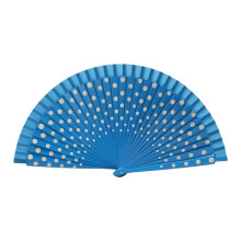 Spanischer Flamenco-Handfächer, Vintage-Punkte-Muster, 23 cm,-4