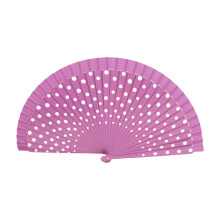 Flamenco Spanish Hand Fan Vintage Dots Pattern 23cm Elegant-6