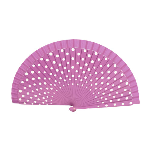 Flamenco Spanish Hand Fan Vintage Dots Pattern 23cm Elegant-6
