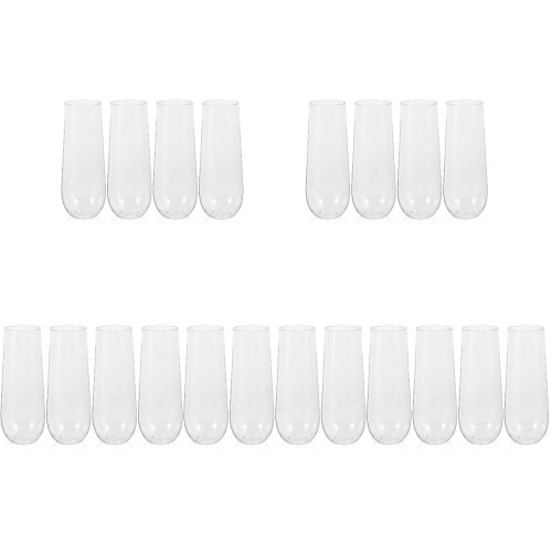20Pcs Clear Plastic Party Wine Cups Multi-Use Cocktail Cups for Events 1