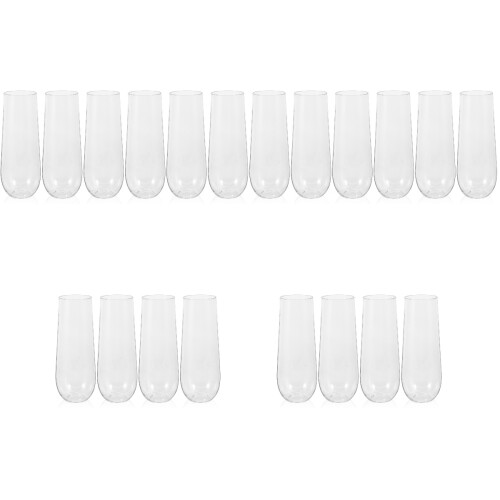 20Pcs Clear Plastic Party Wine Cups Multi-Use Cocktail Cups for Events 2