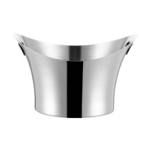 Wine and Beer Holder Large Capacity Ice Storage Bucket-Silver