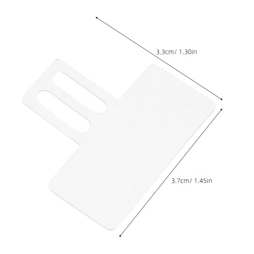 100Pcs Transparent Plastic Price Tags for Optical Store Glasses Frames 2