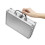 1Set Silver Cash Organizer Box Clear Display with Handle for Banknotes 4