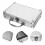 1Set Silver Cash Organizer Box Clear Display with Handle for Banknotes 10