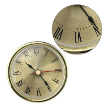 65mm Round Clock Insert with Roman Numeral Round Watch-Gold