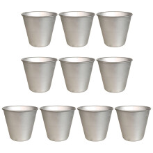 Pack of 10 Nonstick Western Cake Cup Metal Pudding Bakings-B08
