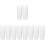 50Pcs Transparent Toothbrush Holders Plastic Cups for Bathroom Use 7