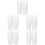 50Pcs Transparent Toothbrush Holders Plastic Cups for Bathroom Use 8