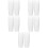 50Pcs Transparent Toothbrush Holders Plastic Cups for Bathroom Use 9