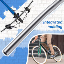 Aloy Fixed Gear Cykel Cykling Rak Fixie Bike Rak StåNg Styre FäRg: Silver