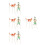 4Pcs Traditional Chinese Shadow Puppet Character Figure DIY Craft Kit 8