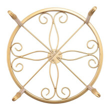 Floor Iron Pot Plant Stand Flower Shelf Holder Garden Shelves Garden Plant Balcony Round Rack Home Decor