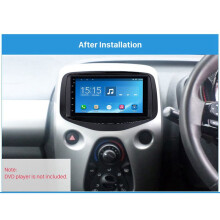 2st 178 x 102 mm Dubbel Din Bilradio Stereo DVD Fascia Panelram GPS-Ram för 2014+  Aygo, 108, C1 Dash Kit