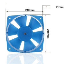 2X 200FZY7-D Single Flange AC380V 65W Fan Axial Flow Fan Fan Electric Box Cooling Fan Wind Direction Adjustable