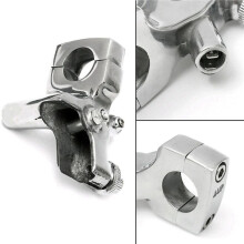 4X 25Mm 1Inch Motorfiets Koppelingshendel Mount Houder voor Shadow 600 VT750 Zilver Aluminium