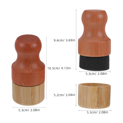 2Ensemble Pinceaux Éponge Bamboo Pour Peinture Réparations 2