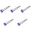 5Pièces Pinces À Mini Acier Inoxydable Manche Silicone Violet 5