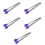 5Pièces Pinces À Mini Acier Inoxydable Manche Silicone Violet 9