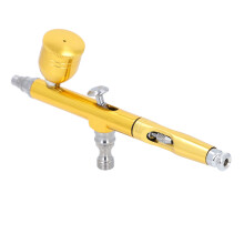 Set aerografico con ugello da 0,3 mm, tazza d'oro da 6 cc per mobili e torte