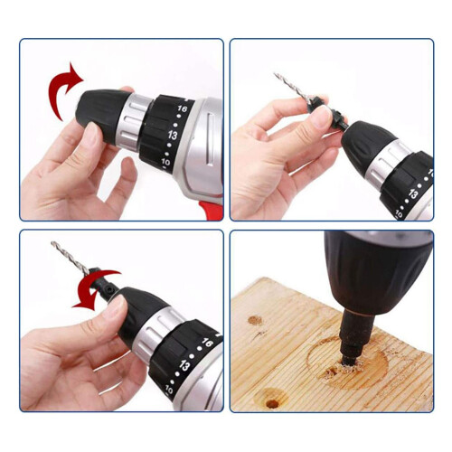 5PCS Shank Countersink Drill Bits Set Screw Carpentry Chamfer Hole Opener Woodworking Drill Punch Tools B 2