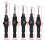 5PCS Shank Countersink Drill Bits Set Screw Carpentry Chamfer Hole Opener Woodworking Drill Punch Tools B 6