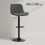 Homcom (Grey) HOMCOM Bar Stools Set of 2, Modern Armless Bar Chairs 3