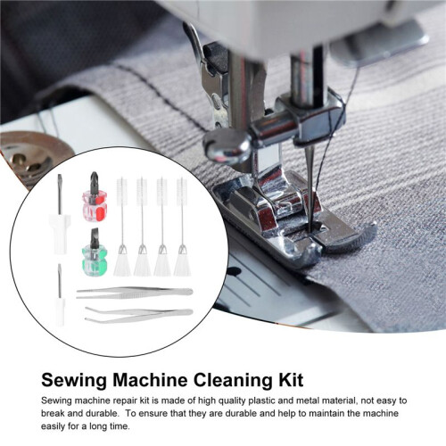 10Pcs Sewing Machine Cleaning Kit, Short Screwdriver, Flathead   Screwdrivers Sewing Machine Repair Tool 2
