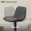 Homcom (Grey) HOMCOM Bar Stools Set of 2, Modern Armless Bar Chairs 6
