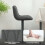 Homcom (Grey) HOMCOM Bar Stools Set of 2, Modern Armless Bar Chairs 7