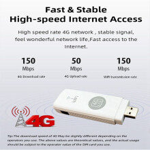 U6 4G WiFi Dongle Ondersteuning Externe Antennepoort 150M USB LTE Mobiele Hotspot Draagbare Simkaartrouter met 1 Antenne