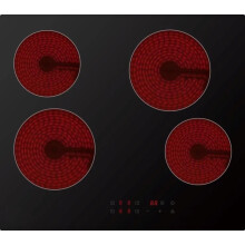 60cm 4 Zone Ceramic Hob - 6000W Built-In Electric Touch Control