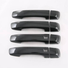 For MOHAVE 2020 2021 2022 ABS Carbon Fiber Door Handle Cover Trim Decorator Sticker Exterior Accessories