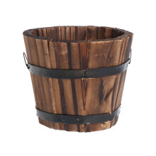 Houten Vaten Plantenbak Emmer Ronde Tuin Planter-middelgroot