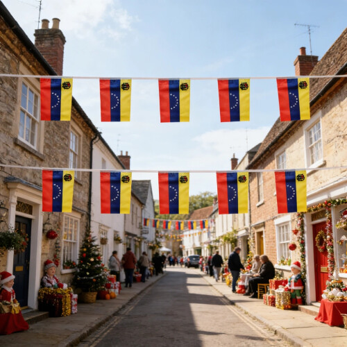 String Flag 14x21cm - 20/30Piece Bunting with Double-Sided-B 2